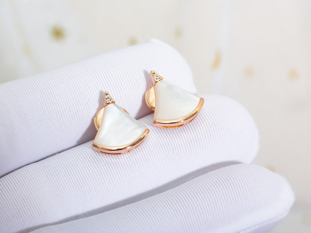 Pomuse DIVAS DREAM EARRINGS PINK GOLD