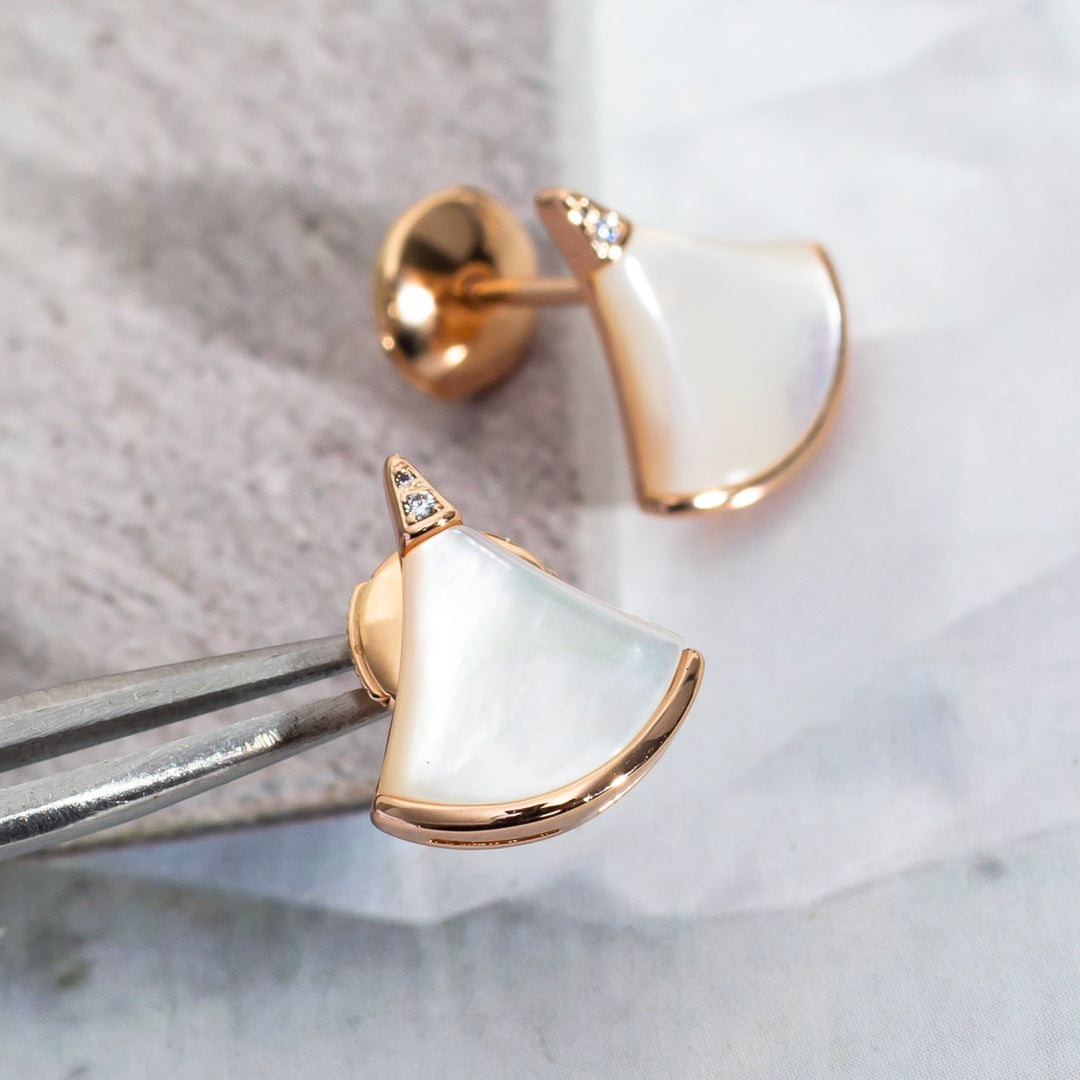 Pomuse DIVAS DREAM EARRINGS PINK GOLD