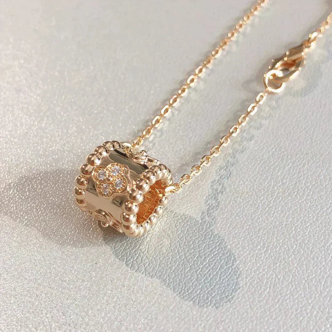 Pomuse PERLEE PEDANT NECKLACE GOLD / ROSE GOLD