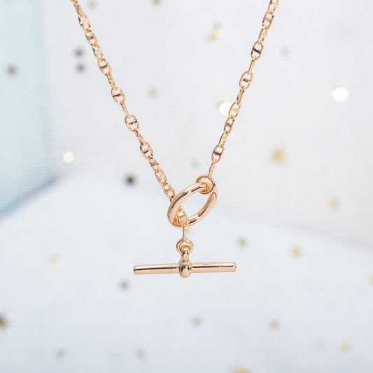 Pomuse ECHAPPEE NECKLACE PINK GOLD