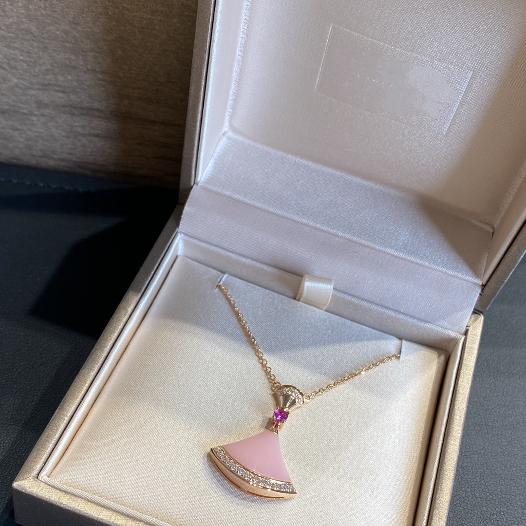 Pomuse DREAM NECKLACE PINK OPAL
