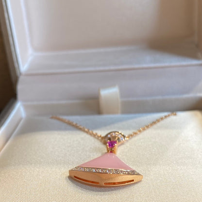 Pomuse DREAM NECKLACE PINK OPAL