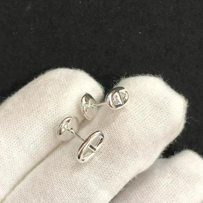 Pomuse CHAINE SMALL EARRINGS GOLD AND SILVER