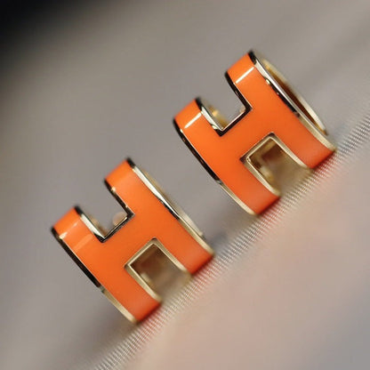 Pomuse MINI POP H EARRINGS ORANGE