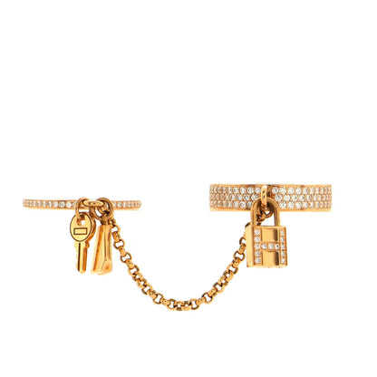 Pomuse HM KELLY CLOCHETTE DOUBLE RING IN  WITH DIAMONDS