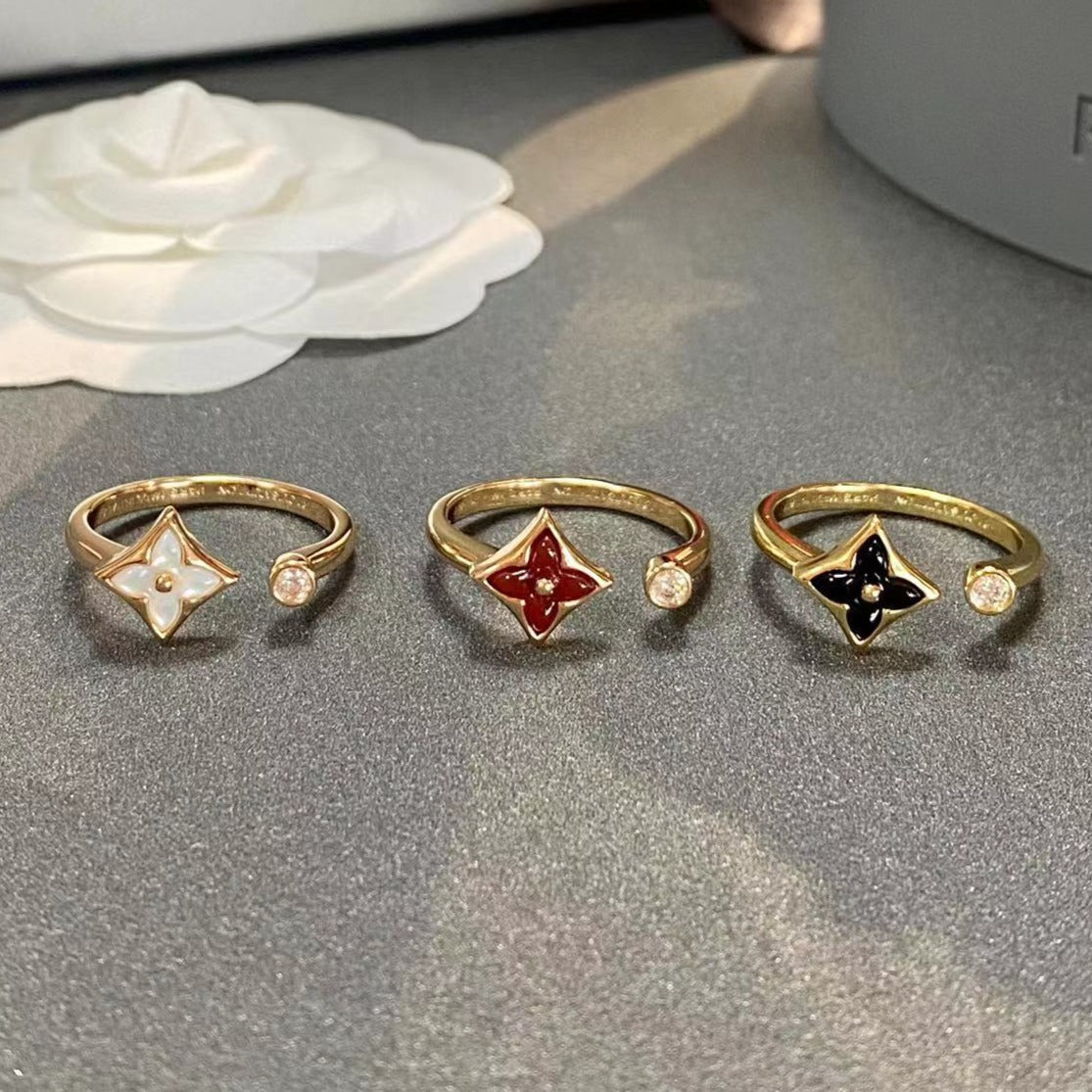 Pomuse STAR 1 DIAMOND OPEN RING