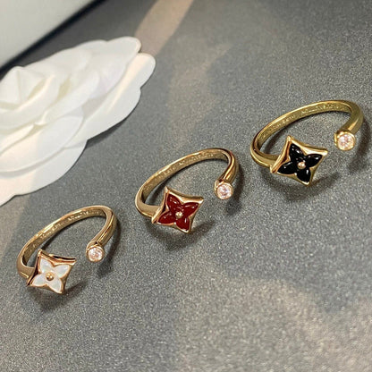 Pomuse STAR 1 DIAMOND OPEN RING