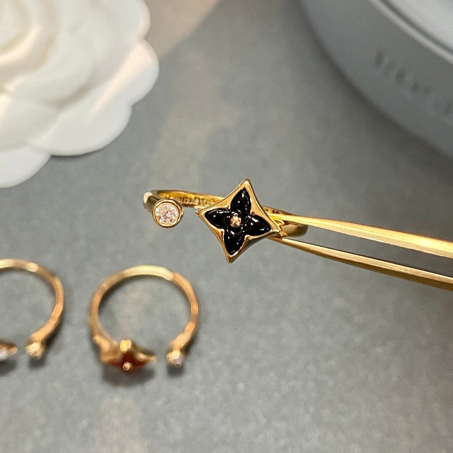 Pomuse STAR 1 DIAMOND OPEN RING