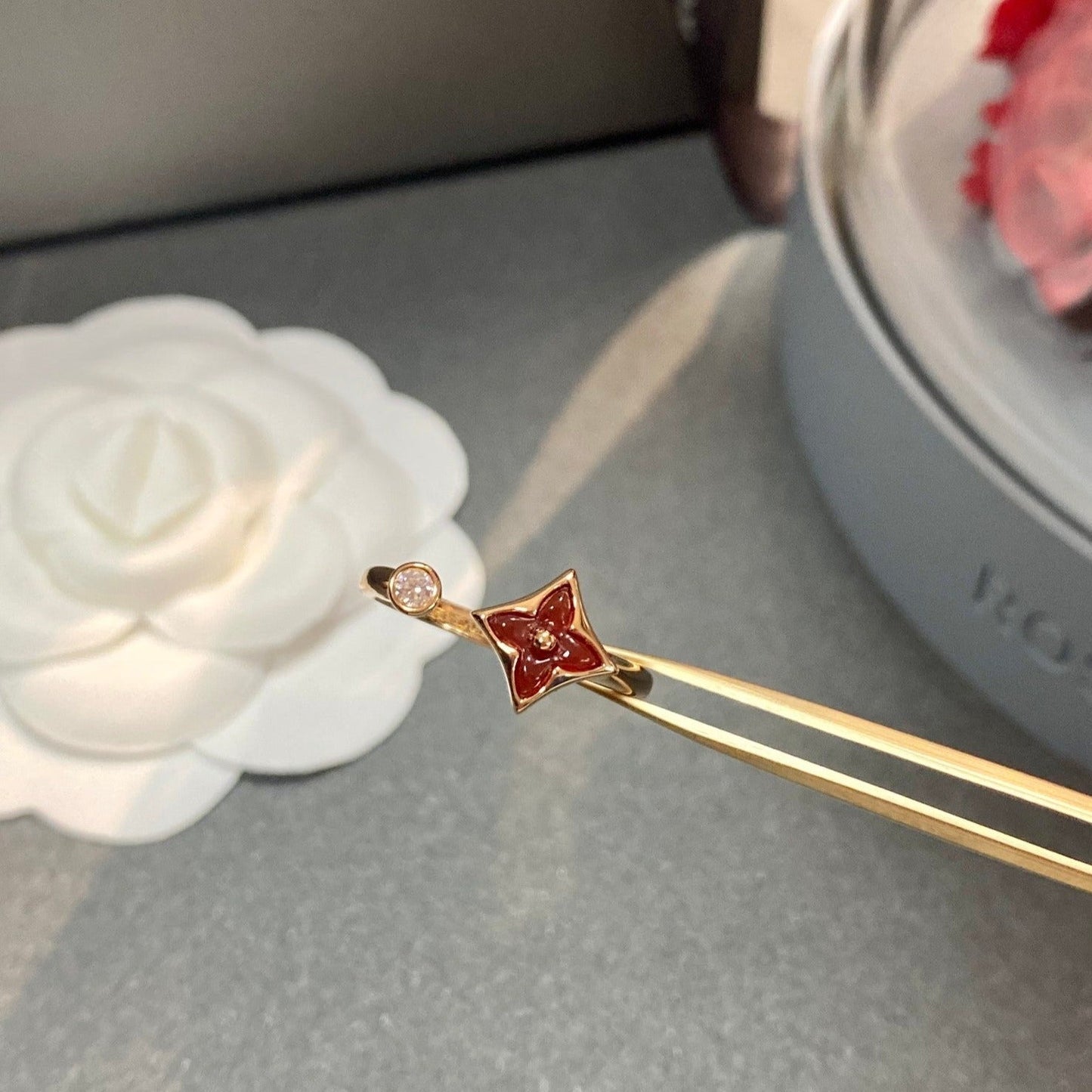 Pomuse STAR 1 DIAMOND OPEN RING