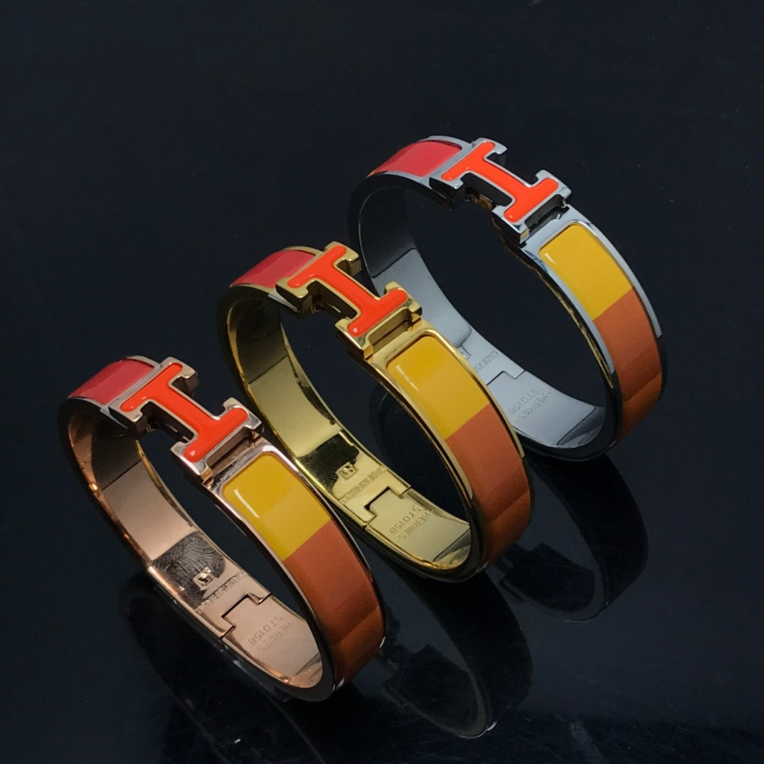 Pomuse H BRACELET ORANGE RAINBOW CERAMIC
