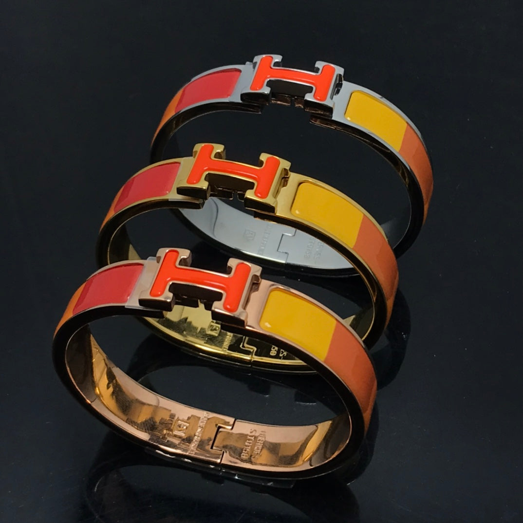 Pomuse H BRACELET ORANGE RAINBOW CERAMIC