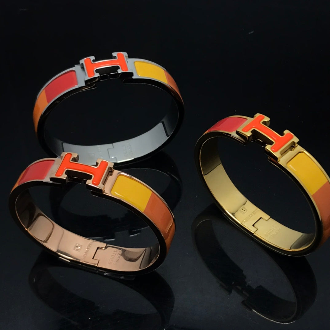 Pomuse H BRACELET ORANGE RAINBOW CERAMIC