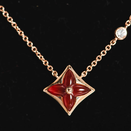 Pomuse Sternkette Roségold 1 Diamant