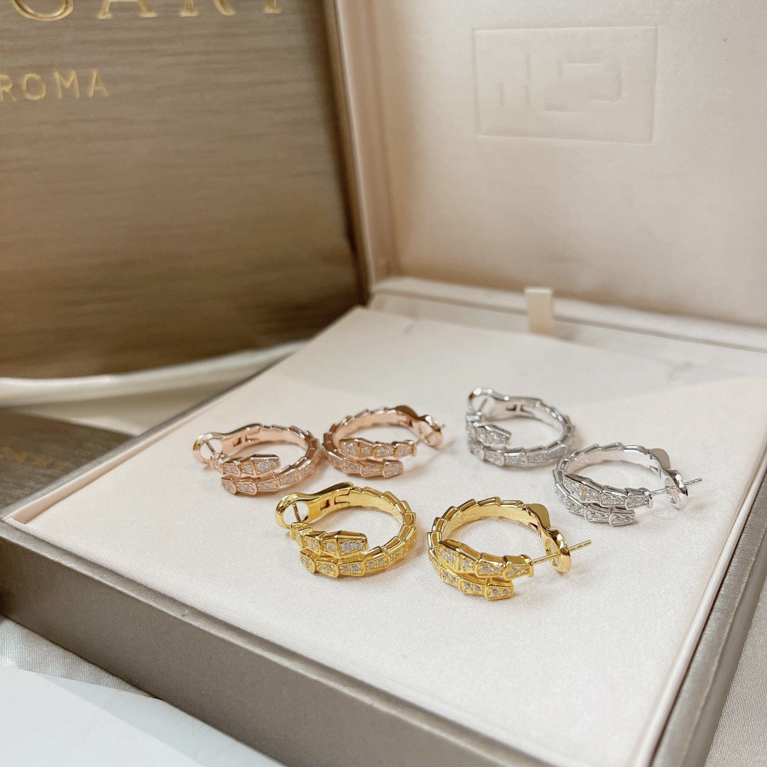 Pomuse SERPENTI EARRINGS DIAMOND