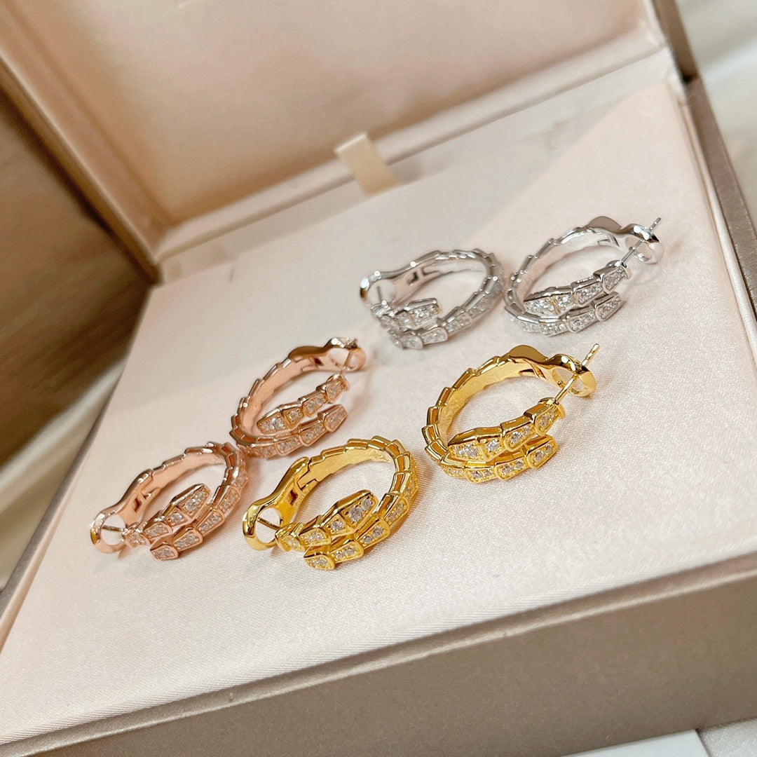 Pomuse SERPENTI EARRINGS DIAMOND