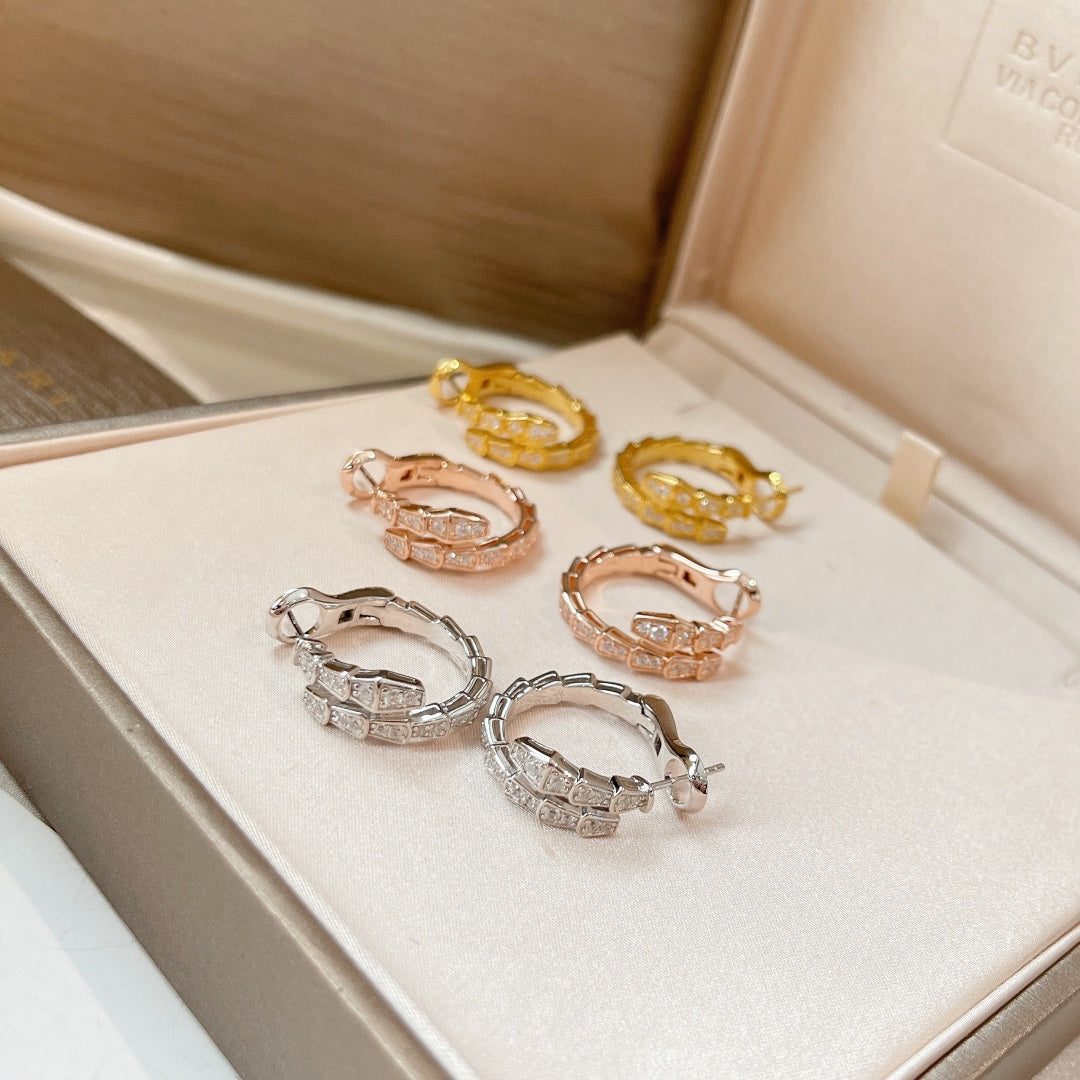 Pomuse SERPENTI EARRINGS DIAMOND