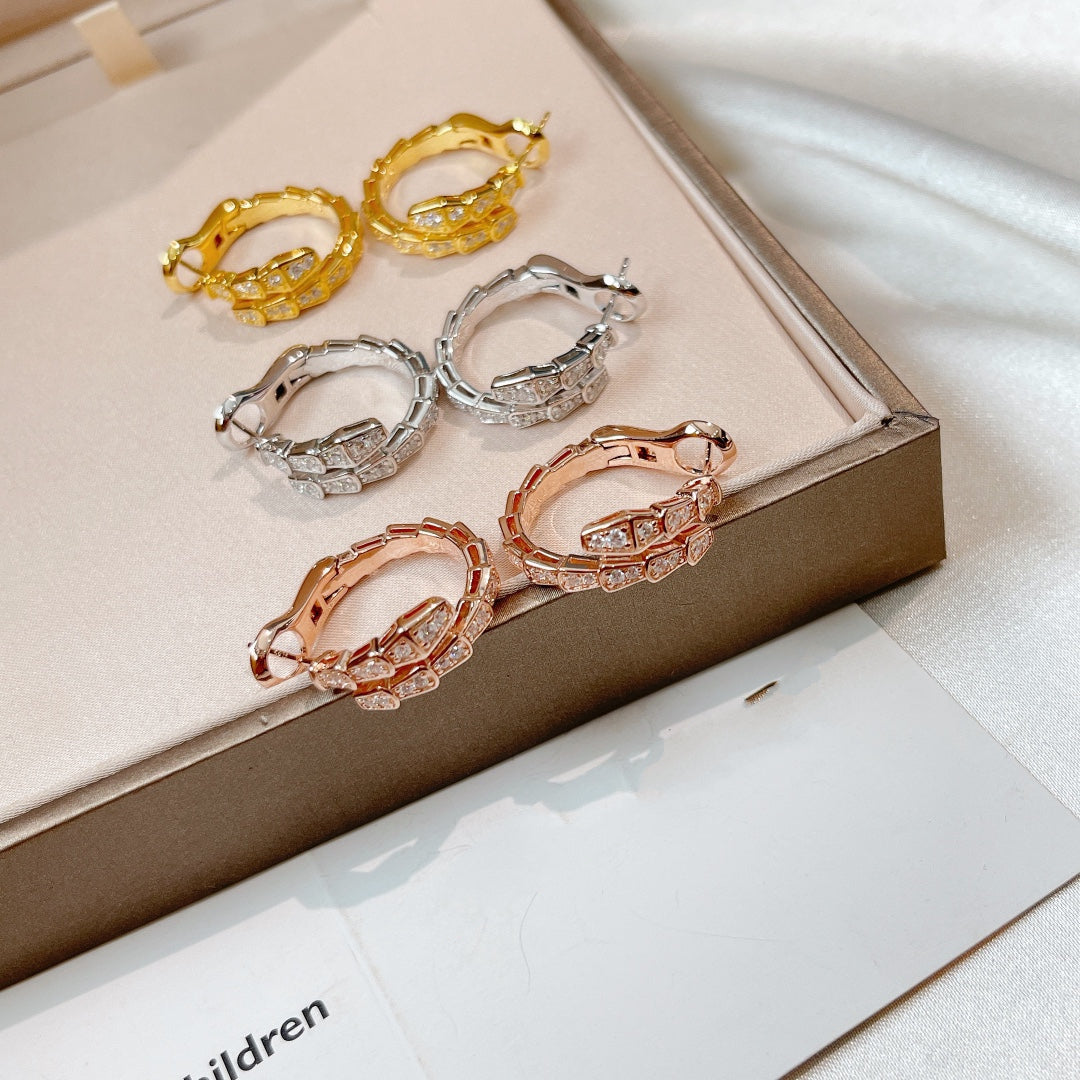 Pomuse SERPENTI EARRINGS DIAMOND