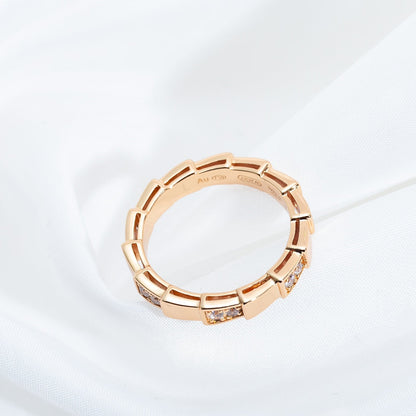 Pomuse SERPENTI RING PINK GOLD  3MM