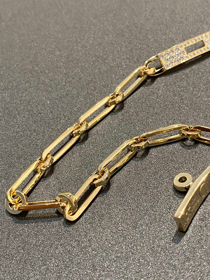 Pomuse CHAINE BRACELET SMALL MODEL DIAMOND