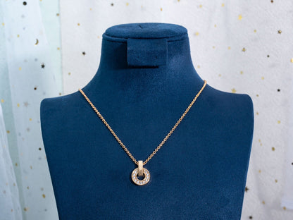 Pomuse GARI NECKLACE PINK GOLD DIAMOND
