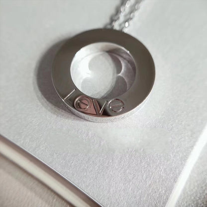 Pomuse LOVE NECKLACE ADJUSTABLE SILVER