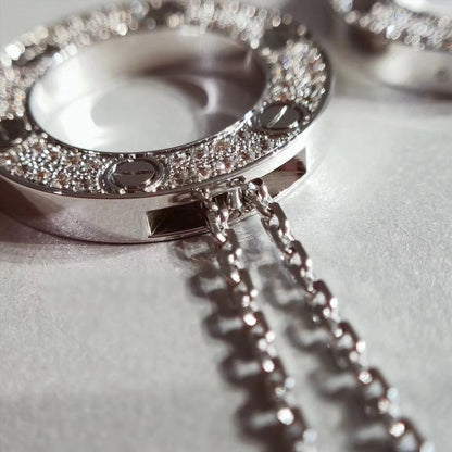 Pomuse LOVE NECKLACE ADJUSTABLE SILVER