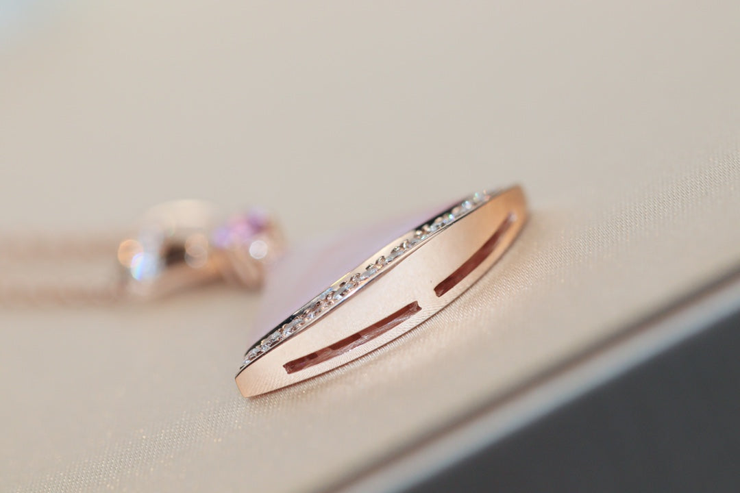 Pomuse DREAM NECKLACE PINK MOP DIAMOND