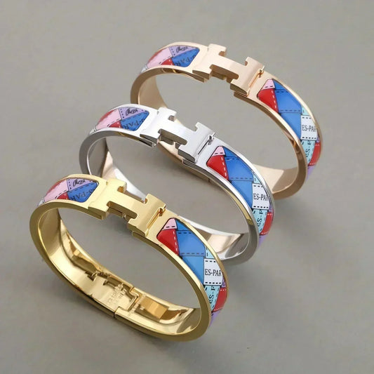 Pomuse H BRACELET DOTTED BORDER 12MM