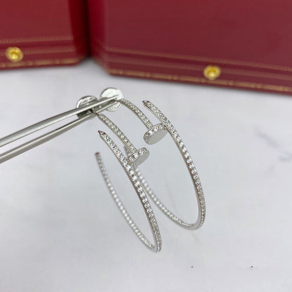 Pomuse JUSTE EARRINGS FULL DIAMONDS 1.8MM