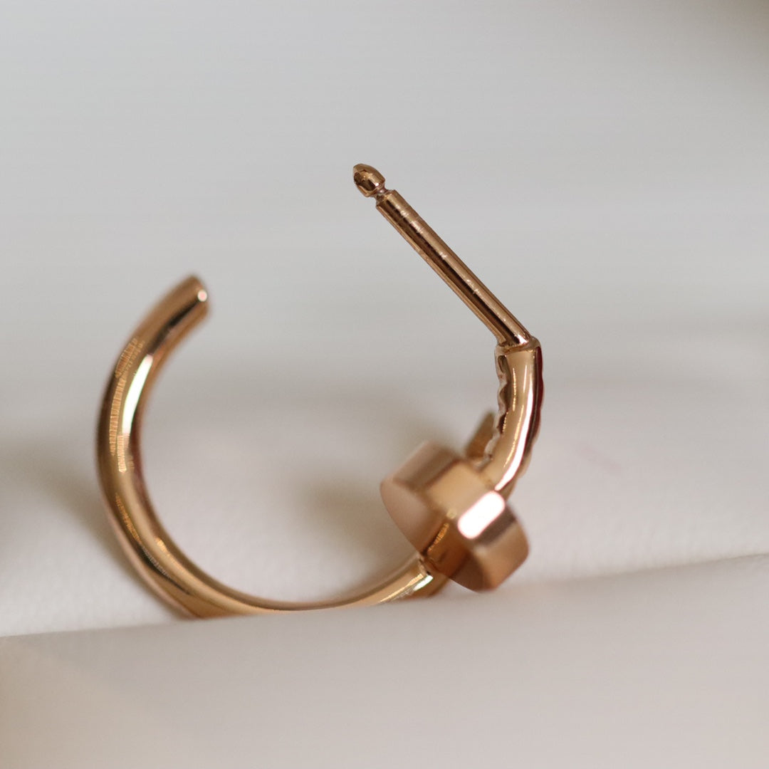 Pomuse JUSTE EARRINGS PINK GOLD