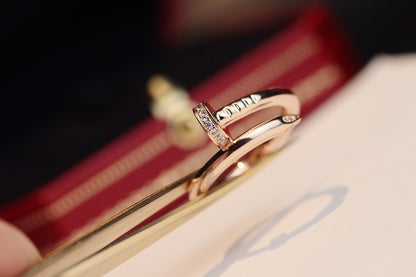 Pomuse JUSTE RING 2.65MM PINK GOLD DIAMOND