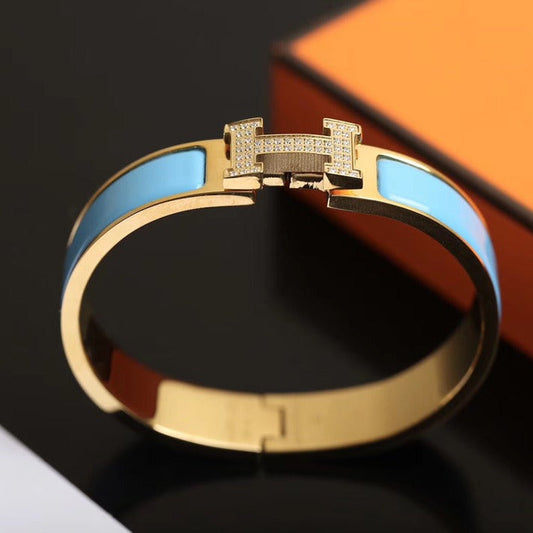 Pomuse H CLOUD BLUE BRACELET GOLD DIAMOND