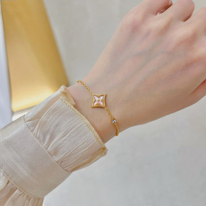 Pomuse STAR 1 DIAMOND PINK GOLD BRACELET