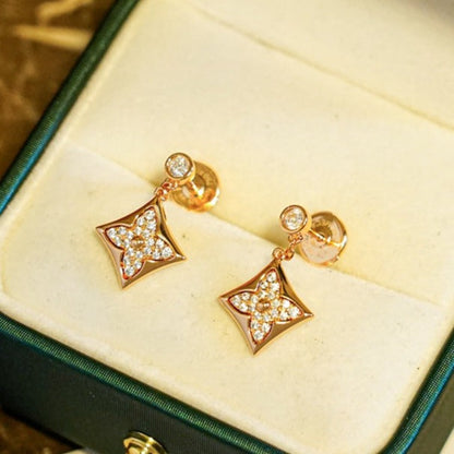 Pomuse STAR DIAMONDS EARRINGS GOLD