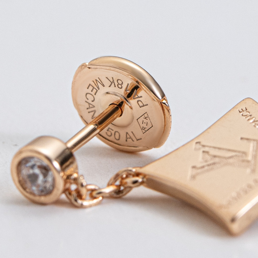 Pomuse STAR DIAMONDS EARRINGS GOLD