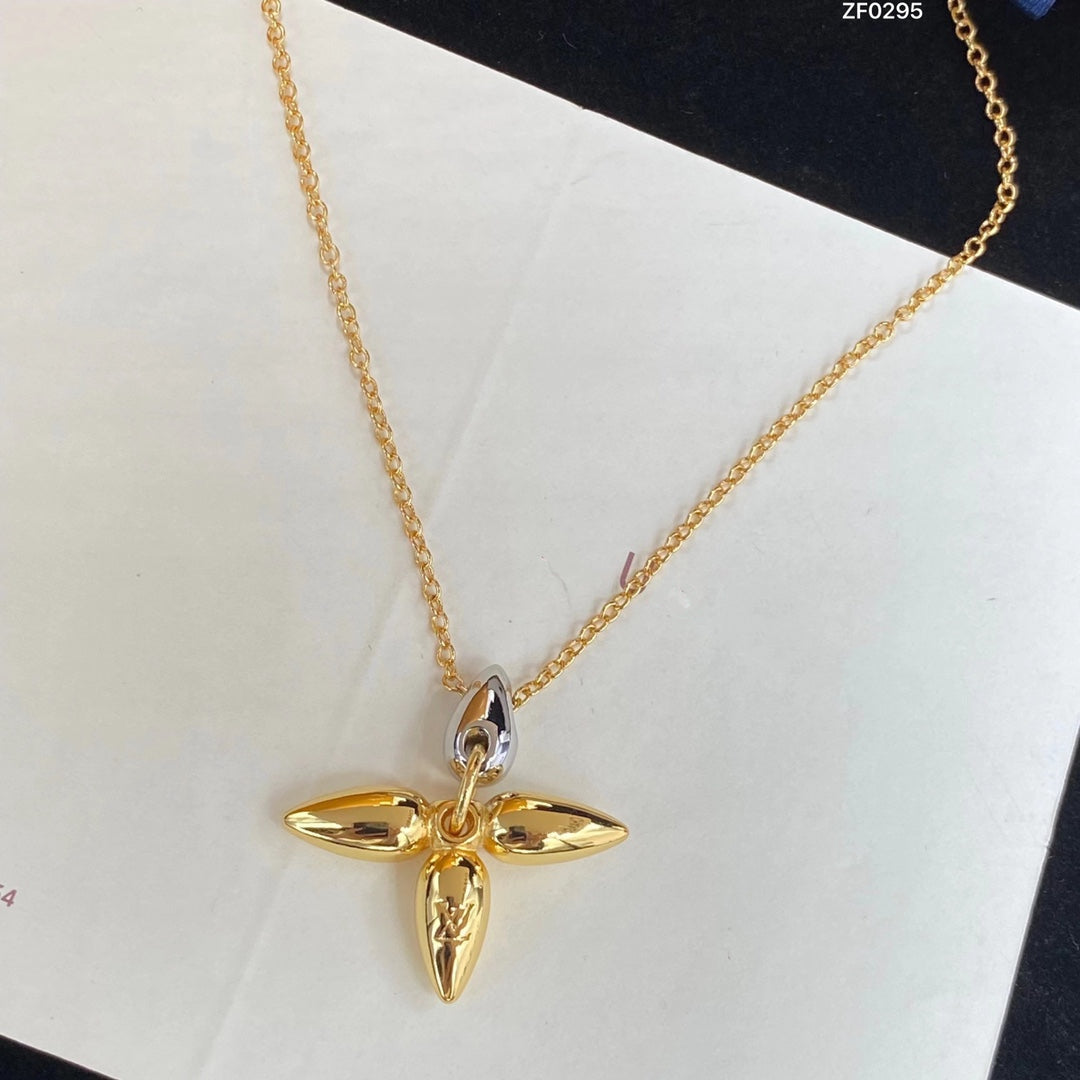 Pomuse LOUISETTE PEDANT GOLD NECKLACE