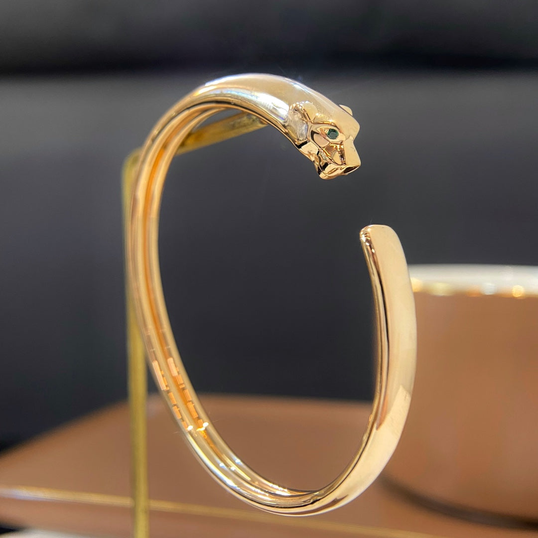 Pomuse PANTHERE GOLD OPEN BRACELET