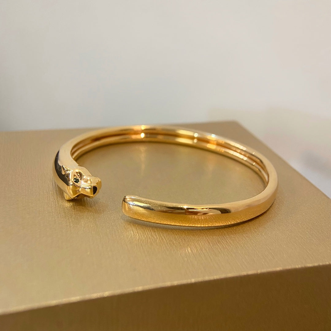 Pomuse PANTHERE GOLD OPEN BRACELET