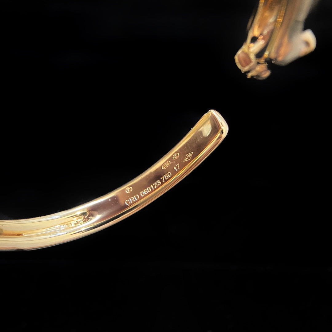 Pomuse PANTHERE GOLD OPEN BRACELET