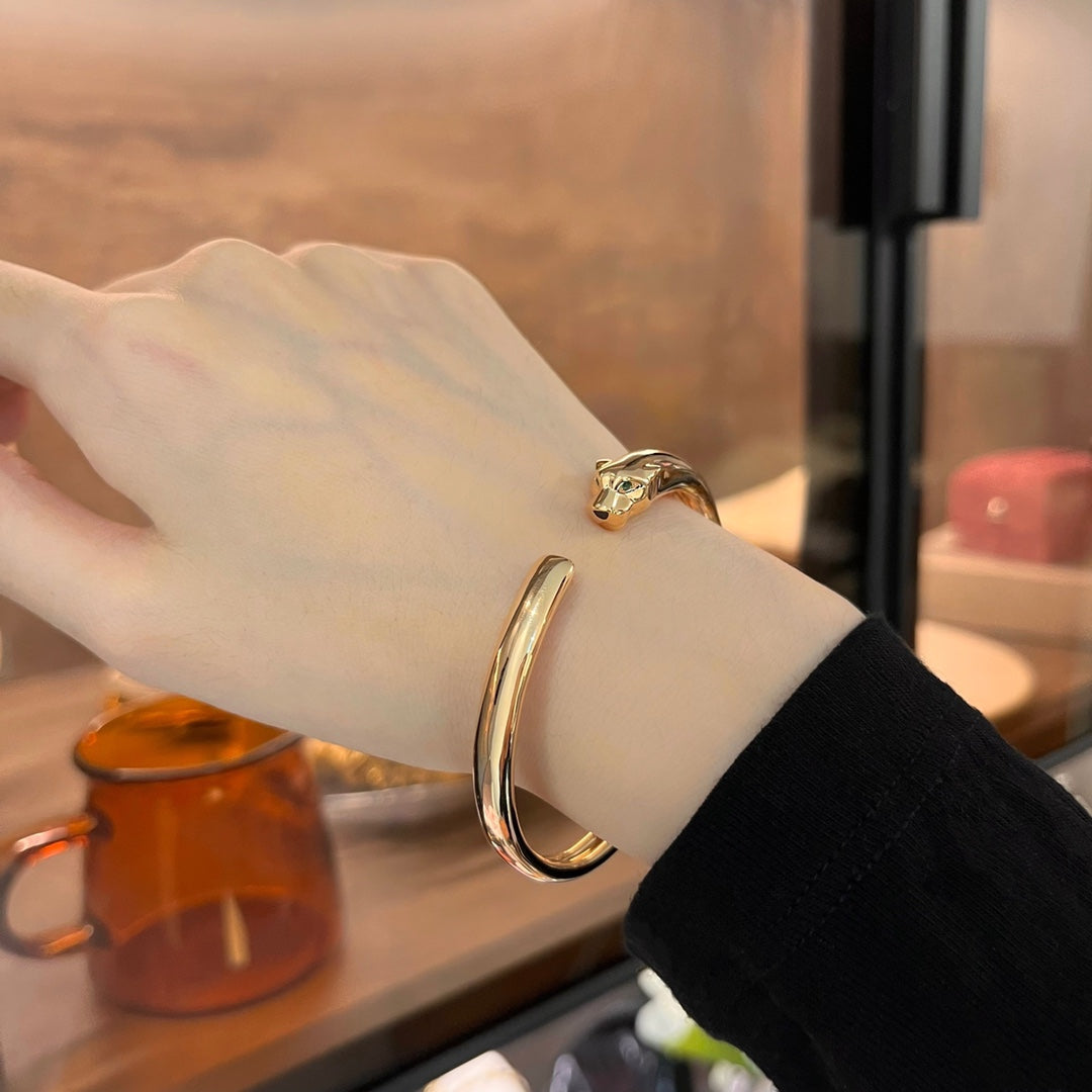 Pomuse PANTHERE GOLD OPEN BRACELET