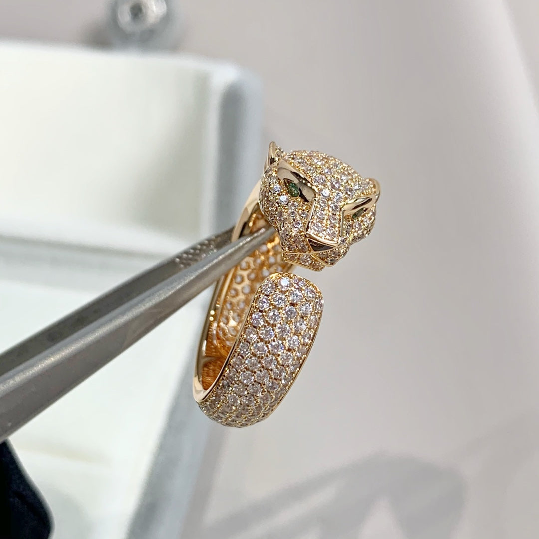 Pomuse PANTHERE PINK GOLD DIAMOND RING