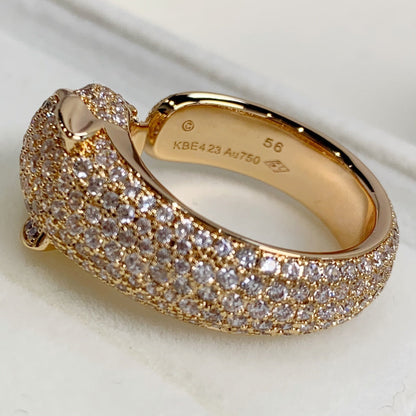 Pomuse PANTHERE PINK GOLD DIAMOND RING