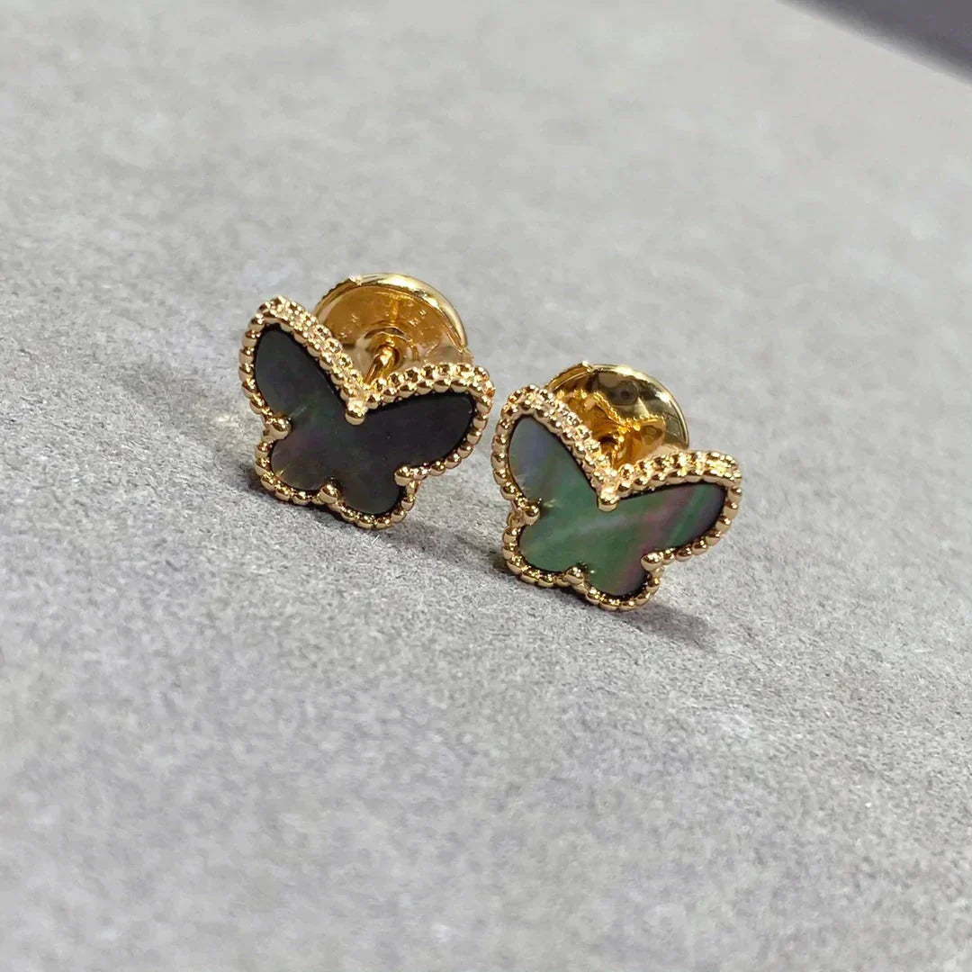 Pomuse BUTTERFLY DARK MOP  EARRINGS
