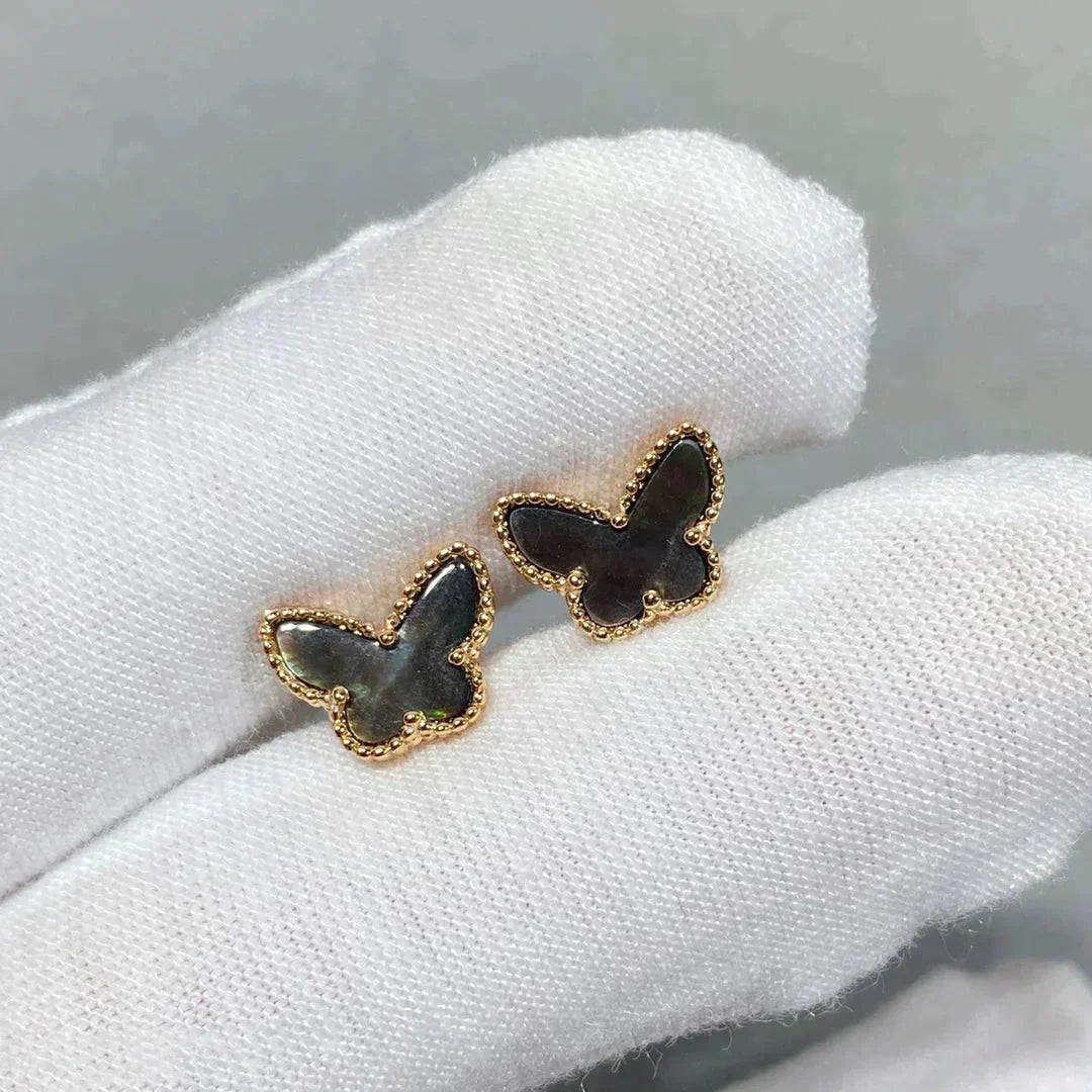 Pomuse BUTTERFLY DARK MOP  EARRINGS