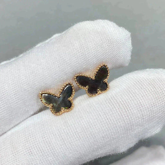 Pomuse BUTTERFLY DARK MOP  EARRINGS