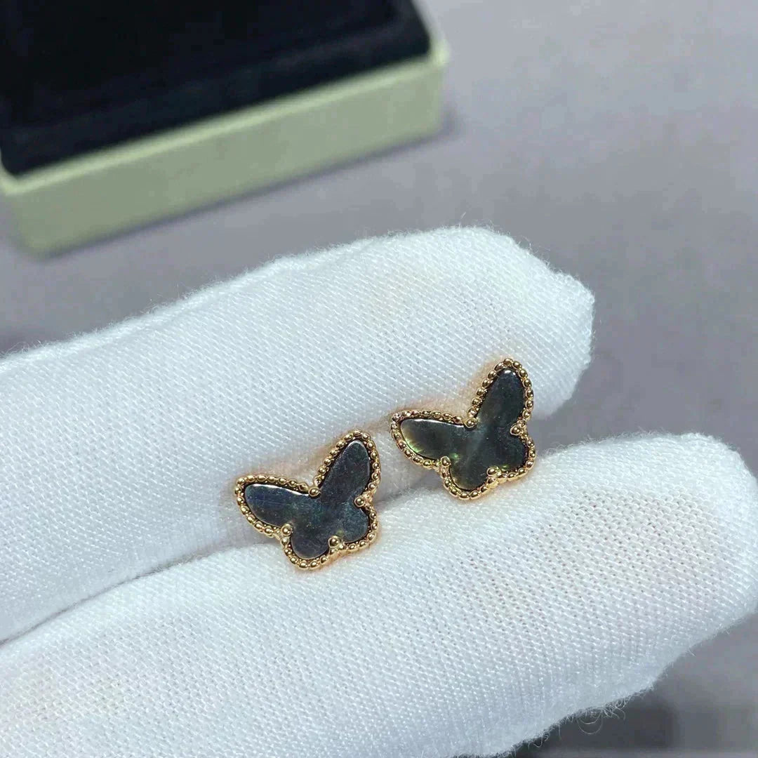 Pomuse BUTTERFLY DARK MOP  EARRINGS