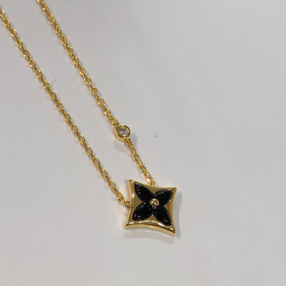 Pomuse STAR BLACK MOP NECKLACE