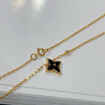 Pomuse STAR BLACK MOP NECKLACE
