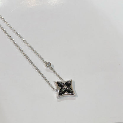 Pomuse STAR BLACK MOP NECKLACE