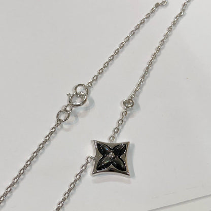 Pomuse STAR BLACK MOP NECKLACE